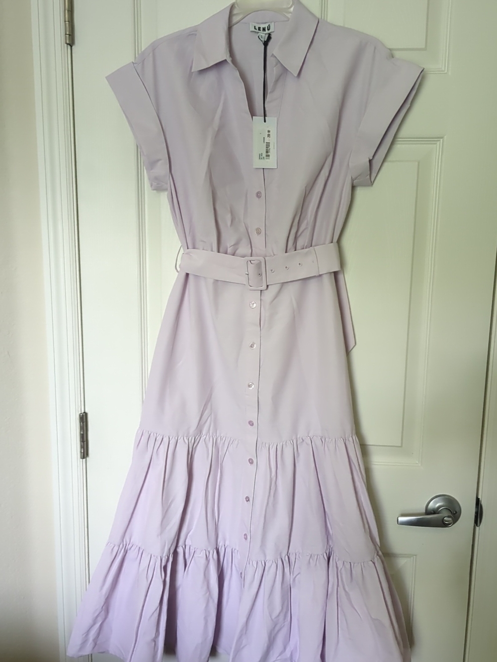 Lenú Lavender Zoe Midi Dress